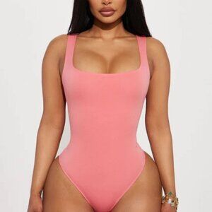 Bohoblu Coral Body Suit Tank Top Square Neck Small